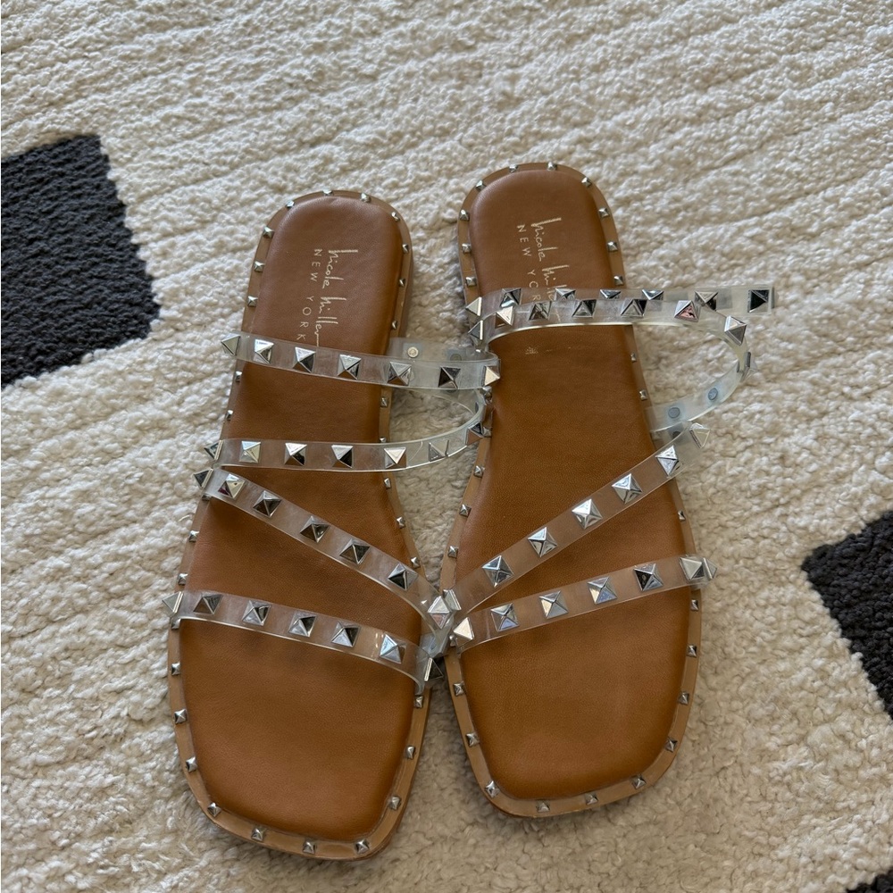 Stylish Silver Studded Sandals